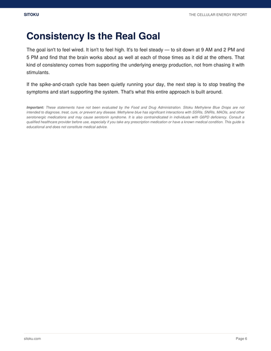 The Cellular Energy Report
