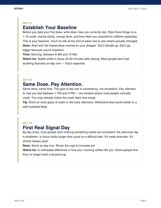 The First 7 Days Quick Start Guide