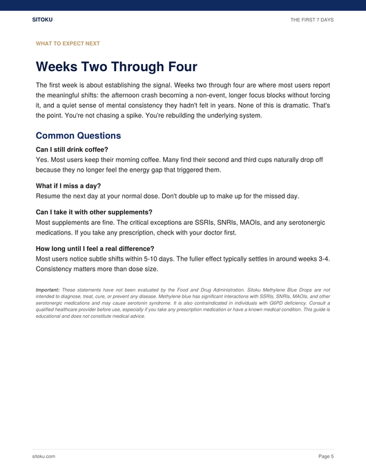 The First 7 Days Quick Start Guide