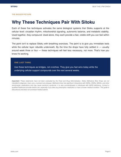 Beat The 2 PM Crash Playbook